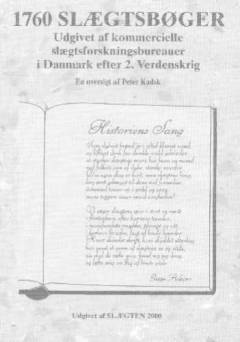 1760 slægtsbøger udgivet af kommercielle slægtsforskningsbureauer i Danmark efter 2. Verdenskrig : en oversigt