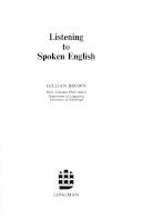Listening to spoken English