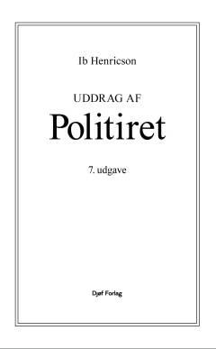 Uddrag af Politiret