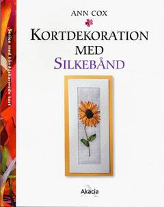 Kortdekoration med silkebånd