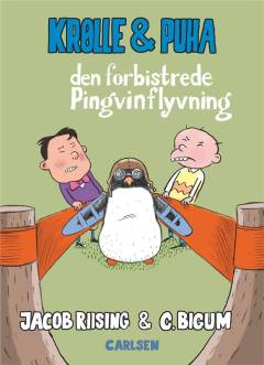 Forside til bogen Krølle & Puha - den forbistrede pingvinflyvning