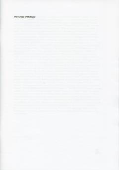 The order of release