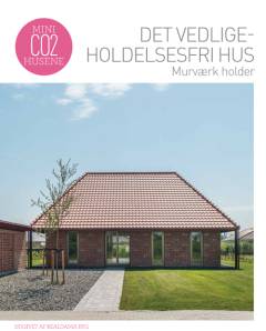 Det vedligeholdelsesfri hus - murværk holder