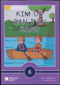 Kim og Dan i en kano