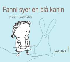 Fanni syer en blå kanin