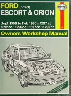 Ford Escort & Orion owners workshop manual