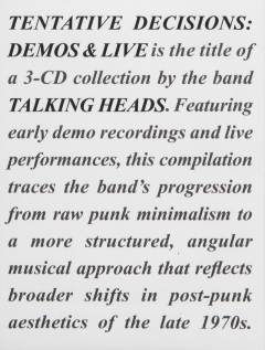 Tentative decisions - demos & live