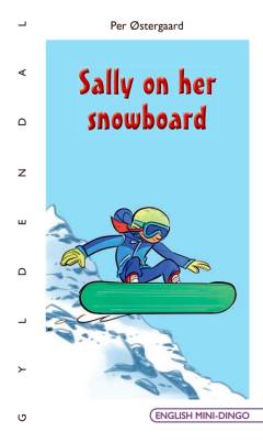Sally on her snowboard