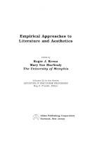 Empirical approaches to literature and aesthetics