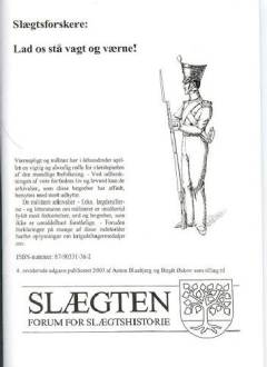 Slægtsforskere: Lad os stå vagt og værne!