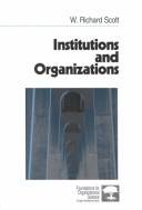 Institutions and organizations