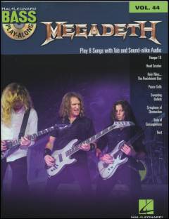 Megadeth : play 8 songs with tab and sound-alike audio