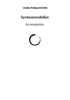 Syntesemodellen - en introduktion