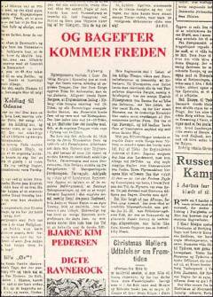 Og bagefter kommer freden : digte