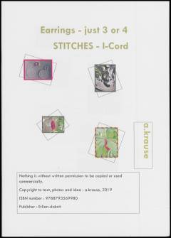 Earrings - just 3 or 4 stitches : i-cord