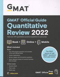 GMAT official guide quantitative review 2022 : book + online + mobile