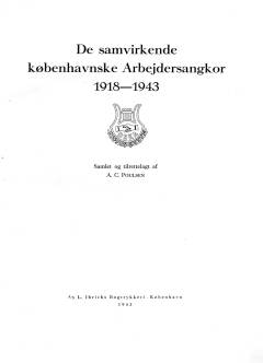 De Samvirkende københavnske Arbejdersangkor 1918-1943