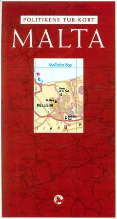 Malta : Med bykort over Valetta, Sliema, Bugibba, Victoria, Mdina (Stor skrift)