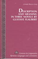 Description and meaning in three novels by Gustave Flaubert