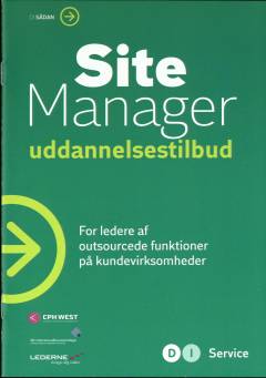 Site manager uddannelsestilbud : for ledere af outsourcede funktioner på kundevirksomheder
