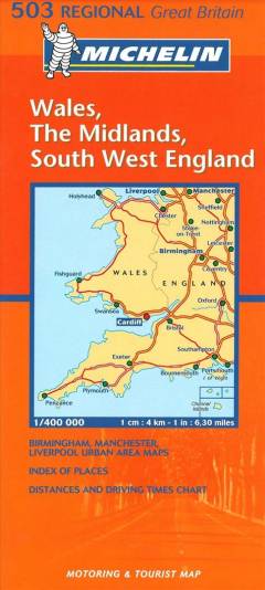 Wales, the Midlands, Sout West England 1:400000 : motoring & tourist map