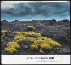 Green moss black sand