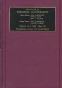 Advances in strategic management : a research annual. 12B : Challenges from within the mainstream