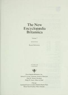 The new Encyclopædia Britannica. Volume 15 : Macropædia, knowledge in depth, Birds-Chemical