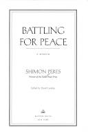 Battling for peace : a memoir