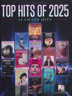 Top hits of 2025 : piano,vocal, guitar
