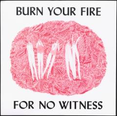 Burn your fire for no witness