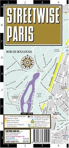Streetwise Paris : city center street map of Paris France