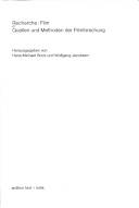 Recherche : Film : Quellen und Methoden der Filmforschung