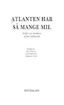 Atlanten har så mange mil : strejflys over Sandemose og hans forfatterskab