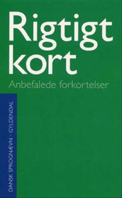 Rigtigt kort : anbefalede forkortelser