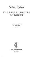 The last chronicle of Barset