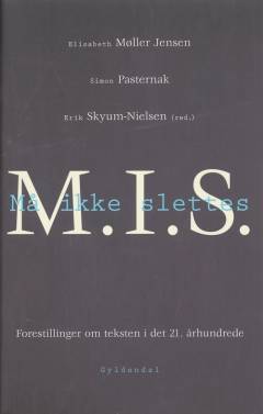 Må ikke slettes : forestillinger om teksten i det 21. århundrede
