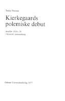 Kierkegaards polemiske debut : artikler 1834-36 i historisk sammenhæng