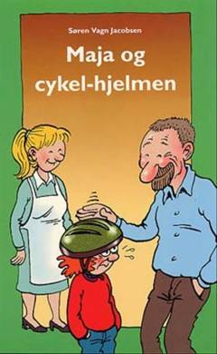 Maja og cykelhjelmen