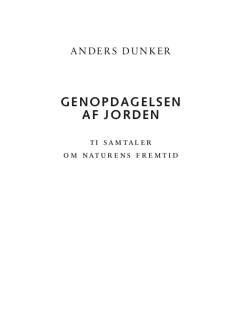 Genopdagelsen af Jorden : ti samtaler om naturens fremtid