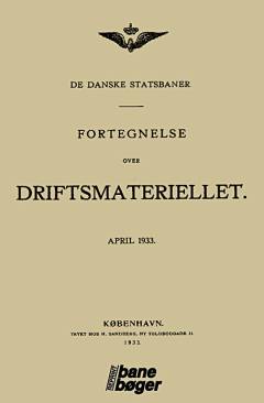 Fortegnelse over driftsmateriellet : april 1933