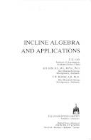 Incline algebra and applications