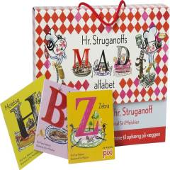 Hr. Struganoffs mad alfabet : lær bogstaver med hr. Struganoff