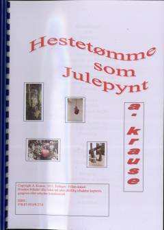 Hestetømme som julepynt