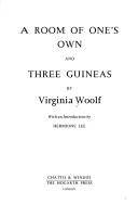 A room of one's own, and Three guineas