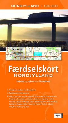 Færdselskort Nordjylland : vejatlas og bykort over Nordjylland : Nordjylland 1:100000