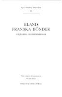 August Strindbergs samlade verk. 23 : Bland franska bönder : subjektiva reseskildringar