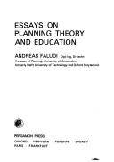 Essays on Planning Theory and Education