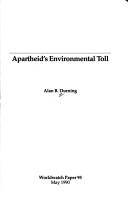 Apartheid's environmental toll