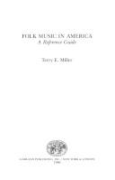Folk music in America : a reference guide